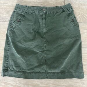 For The Republic 100% Cotton Dark Green Skirt - Size 8